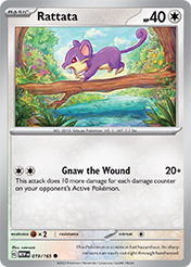 Rattata Pokemon 151 Card List