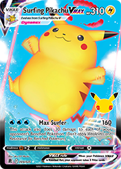 Card image - Surfing Pikachu VMAX - 9 from Celebrations
