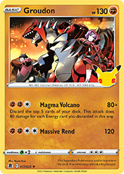 Groudon Celebrations Card List