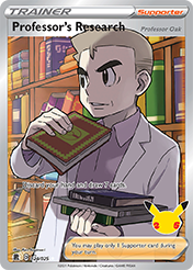 Professor's Research Celebrations Pokemon Card