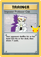 Imposter Professor Oak Celebrations - Classic Collection Pokemon Card