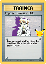 Imposter Professor Oak Celebrations - Classic Collection Card List