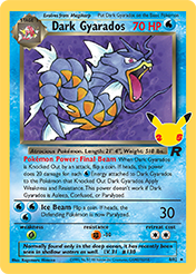 Dark Gyarados Celebrations - Classic Collection Card List