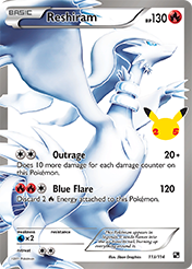 Reshiram Celebrations - Classic Collection Card List