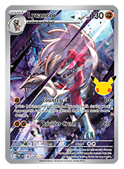 Lycanroc 30th Celebration Card List