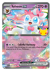 Sylveon EX 30th Celebration Card List