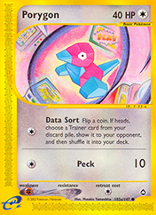 Porygon Aquapolis Pokemon Card