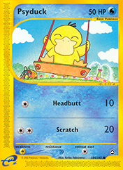 Psyduck Aquapolis Pokemon Card