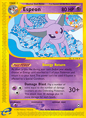 Espeon Aquapolis Pokemon Card