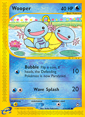 Wooper Aquapolis Pokemon Card