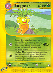 Exeggutor Aquapolis Pokemon Card