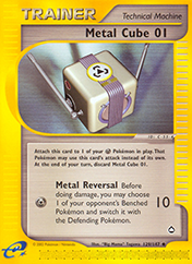 Metal Cube 01 Aquapolis Pokemon Card