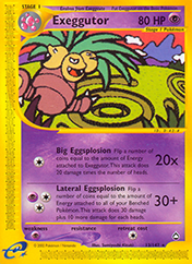 Exeggutor Aquapolis Card List