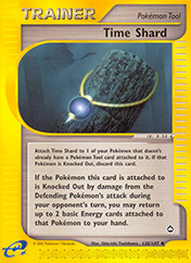 Time Shard Aquapolis Pokemon Card