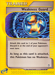 Weakness Guard Aquapolis Pokemon Card
