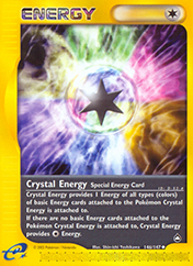 Crystal Energy Aquapolis Pokemon Card