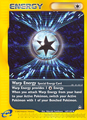 Warp Energy Aquapolis Pokemon Card