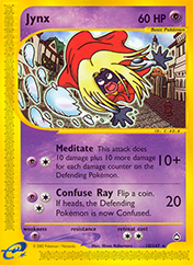 Jynx Aquapolis Pokemon Card