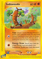 Sudowoodo Aquapolis Pokemon Card