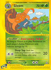 Gloom Aquapolis Pokemon Card