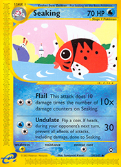Seaking Aquapolis Pokemon Card