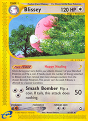 Blissey Aquapolis Card List