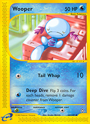 Wooper Aquapolis Pokemon Card