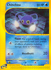 Chinchou Aquapolis Pokemon Card