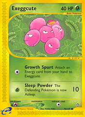 Exeggcute Aquapolis Pokemon Card