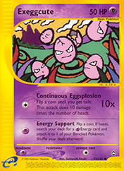 Exeggcute Aquapolis Pokemon Card