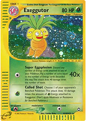 Exeggutor Aquapolis Pokemon Card