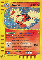 Arcanine Aquapolis Pokemon Card