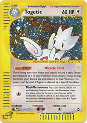 Togetic Aquapolis Pokemon Card