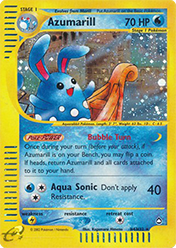 Azumarill Aquapolis Pokemon Card