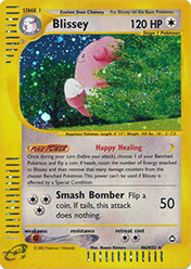 Blissey Aquapolis Pokemon Card