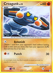Croagunk Arceus Pokemon Card