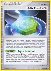 Helix Fossil Arceus Pokemon Card