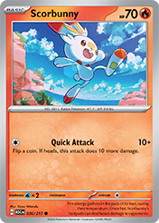 Scorbunny Ascended Heroes Pokemon Card