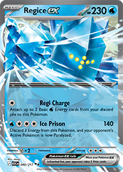 Regice EX Ascended Heroes Pokemon Card
