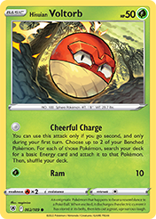 Hisuian Voltorb Astral Radiance Pokemon Card