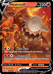 Heatran V Astral Radiance Pokemon Card
