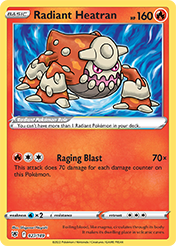 Radiant Heatran Astral Radiance Pokemon Card