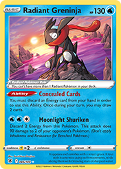 Radiant Greninja Astral Radiance Pokemon Card