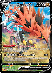 Card image - Galarian Zapdos V - TG19 from Astral Radiance