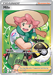 Milo Astral Radiance Pokemon Card