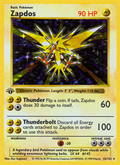 Zapdos Base Set Card List