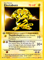 Electabuzz Base Set Card List