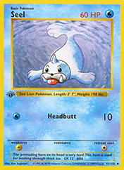 Seel Base Set Pokemon Card