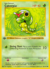 Caterpie Base Set Pokemon Card
