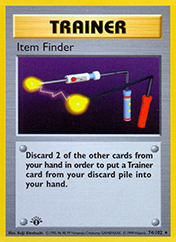 Item Finder Base Set Pokemon Card